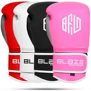 Premium Pink Boxing Gloves Genuine Leather for MMA Sparring Training Kickboxing Muay Thai Punching Bag Work with <b>Velcro</b> Closure - Product Image 6
