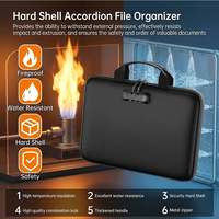 Étui rigide en EVA personnalisé en usine, étui ignifuge pour documents, sac ignifuge pour documents isolé thermiquement avec serrure