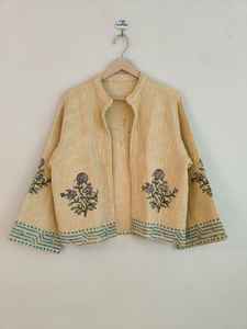 Blouson bomber réversible respirant et écologique imprimé au bloc, en tissu TNT, à manches courtes, pour l'hiver - Vêtement d'extérieur pour femme - Product Image 6