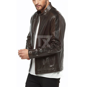 Hot Sale <b>Men's</b> New Design Genuine <b>Leather</b> <b>Jacket</b> for <b>Men</b> <b>Leather</b> Material Full Sleeves Street Wear Professional - Product Image 2