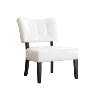 Poltrona Oversize Avorio con Lavorazione Capitonné in Pelle Mista per Arredamento Soggiorno - Product Image 5