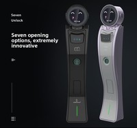Serrure Intelligente IA avec Reconnaissance Faciale 3D et Veineuse, Interphone Vidéo, Noyau de Verrouillage Antivol de Classe C, Sécurité Domestique Cloud pour Porte en Bois