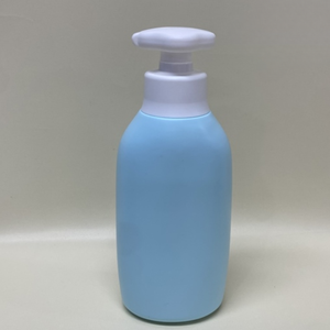 350ml Refillable HDPE Round Shape ISO 9001 Certified Customizable Pump Bottle Blue <b>Dispenser</b> <b>Shampoo</b> Hand Soap Liquid Container - Product Image 5