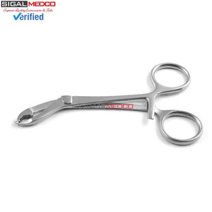 Pinces orthopédiques de maintien osseux en acier inoxydable, pinces de réduction chirurgicales à poignée annulaire, instrument vétérinaire robuste pour traumatismes - Product Image 4