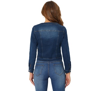 Chaqueta Vaquera Casual y Elegante para Mujer, Transpirable, Resistente al Viento, de Secado Rápido, Ecológica, con Detalle de Botones, Diseño Vintage, Duradera, para Invierno - Product Image 3