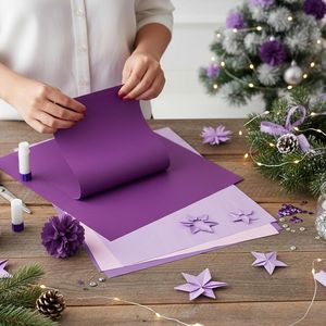 Carta Velina Viola 14x10 Pollici, 330 Fogli, Carta da Regalo in 6 Colori, Set per Decorazioni Fai-da-Te per Matrimoni, Compleanni, Natale - Product Image 3