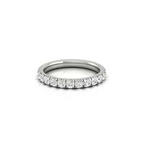 Anillo de Eternidad con Diamante Cultivado en Laboratorio de 1 Quilate, Oro Sólido de 14K/18K, Anillo de Boda Clásico, Anillo Apilable para Aniversario, para Mujer - Product Image 5
