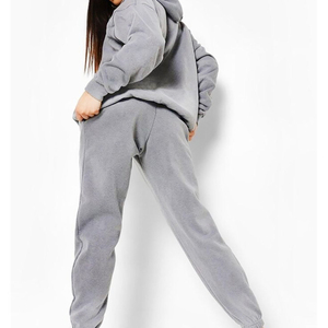 Nuevo chándal de moda con lavado ácido para mujer, chándal de manga larga transpirable y resistente para mujer, con calidad económica. - Product Image 2