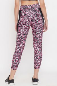 Leggings de yoga imprimés taille haute pour femme, pantalon longueur cheville, extensible dans quatre directions, léger, en Spandex/Nylon Polyester, pour l'entraînement - Product Image 2
