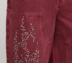 Pantalones Vaqueros Anchos Azul Oscuro para Hombre, Diseño Original, Nueva Colección, Estilo Baggy, Pantalones de Skate para Chicos Grandes - Product Image 5