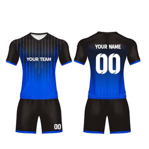 Tenues de football personnalisées avec logo, uniformes d'entraînement pour joueurs de football 100% polyester, best-sellers, et uniformes de football - Product Image 3