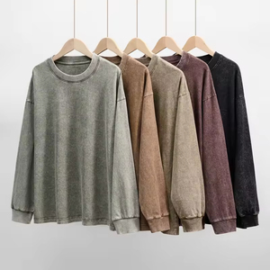 Hoodie Oversize Streetwear Personnalisé en Coton 100% 350 g/m² Tissé, Délavé à l'Acide, Respirant, Écologique, pour l'Hiver, Faible MOQ, Vierge - Product Image 4