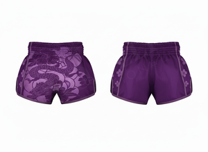 Shorts de Muay Thai personnalisés en gros avec étiquette privée, design sur mesure, matière satinée, pour entraînement de kickboxing et de boxe - Product Image 4