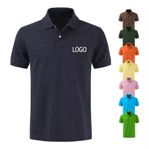 100% Ring Spun Combed Cotton Breathable Regular Fit OEM <b>Golf</b> Polo Plain Pique Solid Color Short Sleeve Custom Collar T-shirt - Product Image 6