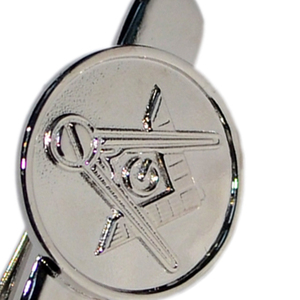 Pince à cravate maçonnique avec équerre et compas, accessoire de la Fraternité des Francs-Maçons, design élégant pour homme, idée cadeau pour membre de la loge - Product Image 5