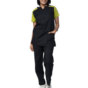 Women's Plus Size Custom Plain Stretchable Nursing <b>Scrub</b> Suits with Breathable Fabric Hospital Use Custom Logo - Product Image 1