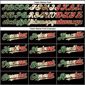 Maillot de baseball authentique personnalisé noir vintage avec drapeau mexicain et crème, impression par sublimation, logo, marque d'équipe, vêtements de sport - Product Image 5