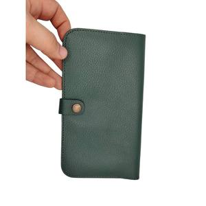High Quality Custom Men's Genuine Leather Durable Fashion <b>Passport</b> <b>Wallet</b> Fold Long Pockets Card Travel Holders OEM Custom Logo - Product Image 3