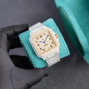 Relojes de Lujo para Hombre, Estilo Hip Hop, con Incrustaciones de Moissanita VVS1, Movimiento Automático MIYOTA, Resistentes al Agua, con Reserva de Energía, de Alta Calidad - Product Image 2