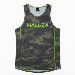 Ensemble d'entraînement de basketball d'été MALUZA de haute qualité imprimé, grande taille, respirant, débardeur et short - Product Image 1