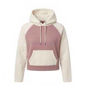 Sudaderas Cortas con Capucha para Mujer, Sudadera Corta de Moda, Ropa Casual Urbana, Manga Larga, OEM, ODM, Venta al por Mayor de Fábrica - Product Image 1