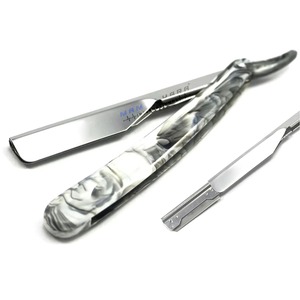 Navaja de Afeitar Profesional para Barbería, Tipo Shavette, con Bloqueo Deslizante, Totalmente Personalizable, para Salón de Belleza - Product Image 1