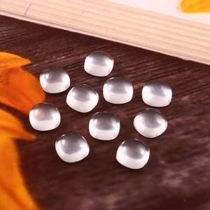 6X6MM Natural Rose Quartz Square <b>Cushion</b> Cabochon Flat <b>back</b> Calibrated Loose Gemstone Jewelry Making Wholesale Lot - Product Image 3