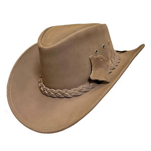 Chapeau de cowboy de luxe fait main en herbe de sel, respirant, CH-001, rayé, réglable, style western vintage pour femme, plage - Product Image 5