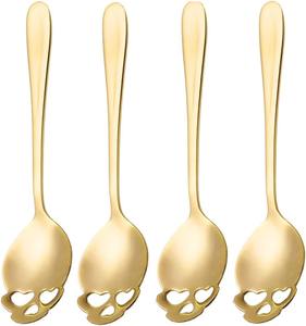 Elegante juego de cucharas con acabado dorado y diseño exclusivo, ideal para reuniones familiares y cenas en casa. Venta al por mayor desde India. - Product Image 4