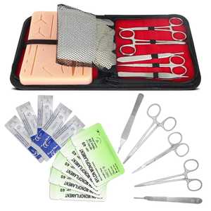 Kit de Práctica de Sutura Médica con Almohadilla de Silicona y Herramientas Quirúrgicas para Entrenamiento de Estudiantes, Aprendizaje de Sutura y Simulación de Heridas - Product Image 5