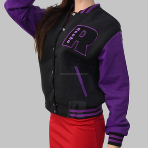 Veste universitaire de qualité supérieure pour hommes, col montant, coton polaire, matériel frais pour l'hiver, vêtements d'extérieur enduits de rue - Product Image 5