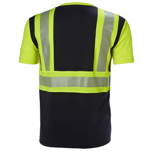 Camiseta reflectante personalizada para construcción e ingeniería, fluorescente de alta visibilidad, camiseta reflectante para exteriores con envío y entrega - Product Image 4