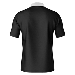 Camiseta de Hombre de Punto Sólido con Estampado por Transferencia Térmica, Botones en Contraste, Estilo Casual Deportivo para Exteriores, Manga Corta, 100% Algodón Transpirable - Product Image 4