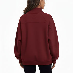 เสื้อไหมพรมคอเต่าทรงหลวมสำหรับผู้หญิง ผ้าเนื้อนุ่ม อุ่นสบาย ดีไซน์เรียบง่าย สวมใส่สบายในฤดูหนาว - Product Image 2