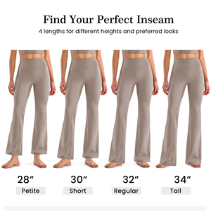 Pantalones de Yoga Premium Ecológicos y Transpirables para Mujer, Cintura Alta, Corte Bootcut, Leggings Acampanados, Ropa Deportiva para Correr, Gimnasio y Fitness - Product Image 6