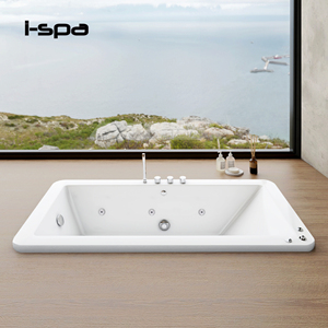 ICON Modern Acrylic Bathtub with Massage and White Finish for Hotel Villa and Spa use - Product Image 3