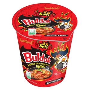 Fideos Instantáneos Buldak, Ramen de Pollo Extremadamente Picante, 140 g / Fideos Instantáneos Coreanos, Ramen de Pollo Picante 2 Veces Más Picante - Product Image 1