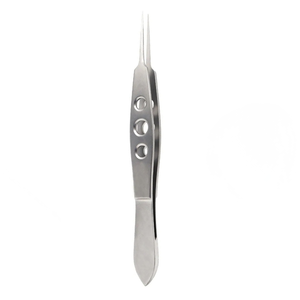 Pinces de micro-attachement Jaffe droites 5 mm, plateforme d'attachement 10,5 cm, microchirurgie ophtalmique, outil réutilisable en acier inoxydable - Product Image 2