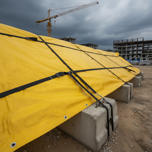 Lámina de Plástico Resistente al Viento de Grado Comercial, Cubierta Impermeable con Protección UV para Almacenes y Protección de Sitios - Product Image 3