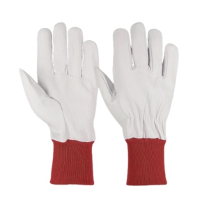 Sheep Grain Leather CE Certified Safety <b>Gloves</b> Adjustable Wristband Soft Comfortable Heavy Duty Construction <b>Driver</b> Heat - Product Image 4