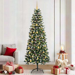 Albero di Natale artificiale verde da 82,68 pollici con 300 LED - Product Image 1