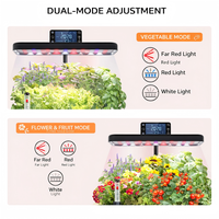 Jardinière d'intérieur pour herbes aromatiques avec lumière LED de croissance, kit de culture pour plantes d'intérieur, herbes et légumes