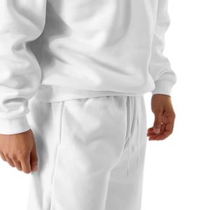 Men's <b>White</b> Oversized Sweatpants Relaxed Fit Premium Fleece <b>Jogger</b> Pants Casual Workout Gym Training Everyday Sportswear - Product Image 4