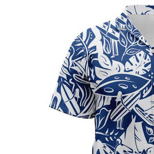 เสื้อฮาวายขายส่งสำหรับผู้ชาย เสื้อลำลองใส่ชายหาดฤดูร้อน ผ้าฝ้าย 100% เสื้อฮาวายผู้ชาย - Product Image 3
