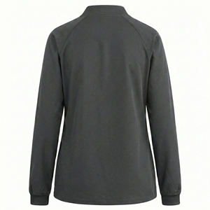 Chaqueta Médica Personalizable para Pedidos al por Mayor, Manga Larga, Cierre Frontal Completo, Uniforme de Enfermera con Presilla para Identificación, Chaqueta Médica Elegante para Mujer - Product Image 3