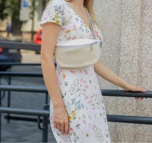 Bolso de pecho de cuero genuino para mujer, bolso cruzado de cuero de vaca de alta calidad para mujer, bolsos de mano para mujer, riñonera - Product Image 2