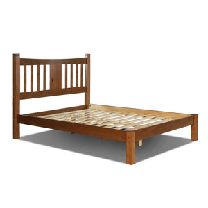 Low Price Rubber Wood <b>Platform</b> <b>Bed</b> | Customizable | Vietnam Manufacturer - Product Image 1