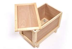 Wooden Crate OEM Fumigated Natural Wood Color <b>Strong</b> Sturdy Solid Storage Export <b>Box</b> Custom Logo HLC Brand Custom Dimensions - Product Image 5