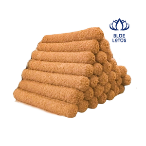[HAUTE QUALITÉ] |   Tapis d'extérieur en fibres de coco demi-lune pour tentes cloche, voyage, camping, tapis de sol réversible, fabrication Vietnam - Product Image 1