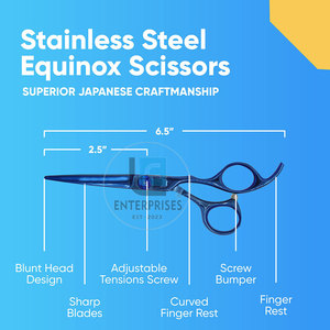 Ciseaux de barbier en acier inoxydable de haute qualité, best-sellers - Ciseaux de coupe de cheveux durables pour droitiers, nouvelle arrivée - Product Image 5